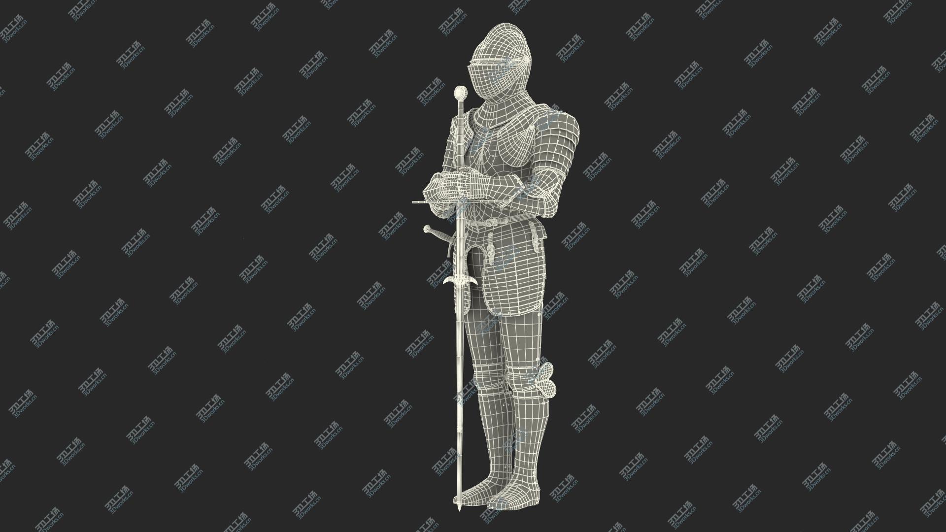 images/goods_img/20210313/Polished Knight Plate Armor standing with Zweihander model/3.jpg